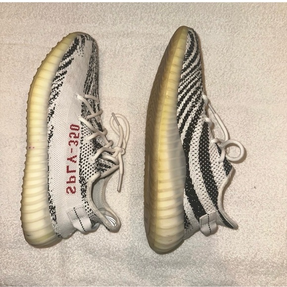 Yeezy Boost. Men’s size 11. White, black, red. Good but worn condition. - Picture 3 of 7